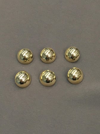 Ceket hırka kol boyu düğmesi bombeli gold 6 lı set 1,8 mm 5277151013038