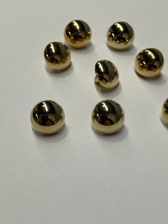 Bombeli bluz düğmesi / metal bluz düğmesi/ 8 li set / GOLD 52771510132692