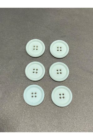 Trençkot Mont Düğmesi Italyan Düğme 20 Lı Set Beyaz 2,5 Cm (M8926)