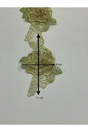 3 Boyutlu Güpür Şerit / 1 Metre