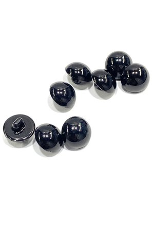 İnci Düğme / Orta Boy Düğme / 6 lı Set / 1,5 cm / Siyah