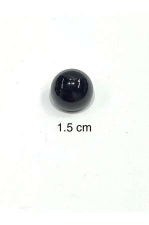 İnci Düğme / Orta Boy Düğme / 6 lı Set / 1,5 cm / Siyah