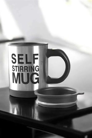 Mikser Kupa Yazılı Mug Bardak Karıştırma Özelliği