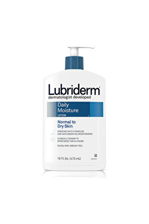 Lubriderm Daily Moisture Body & Hand Lotion For Dry Skin (Vücut ve El  Kuru Ciltler İçin) Losyon 16 oz 473ml