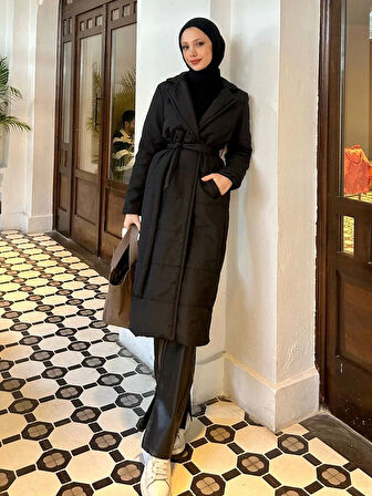 Calypso Capitone Kumaş Trençkot TNS-4346