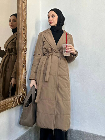 Calypso Capitone Kumaş Trençkot TNS-4346