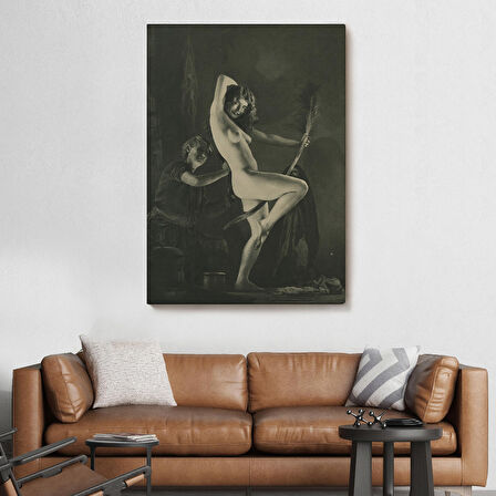 Şabat Gününe Hazırlık, William Mortensen Cadılar Bayramı - années 1930 Kanvas Tablo-5282