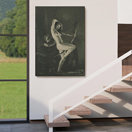 Şabat Gününe Hazırlık, William Mortensen Cadılar Bayramı - années 1930 Kanvas Tablo-5282