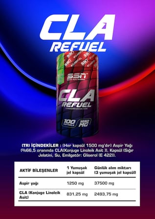 SSN Sports Style Nutrition Yağ Yakma Kombinasyonu (Cla + Carniflame Karnitin 900 ML Kivi)