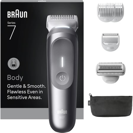 Braun Vücut Tıraş Makinesi Series 7, +6 Aksesuar, Kompakt, Smartlight, BG7550
