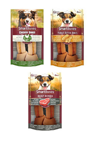 Smartbones 3 Çeşit Karma Medium Köpek Ödülü 2 Li 158 Gr. X 3 Adet