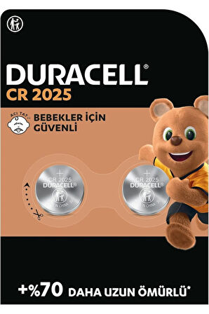 CR 2025 Lityum Düğme Piller (2’li paket) 3V