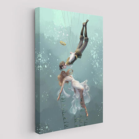 Kötü Kral Jude & Cardan, Denizler Altındaki Aşıklar Kanvas Tablo-5287