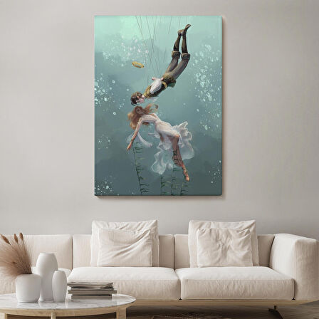 Kötü Kral Jude & Cardan, Denizler Altındaki Aşıklar Kanvas Tablo-5287