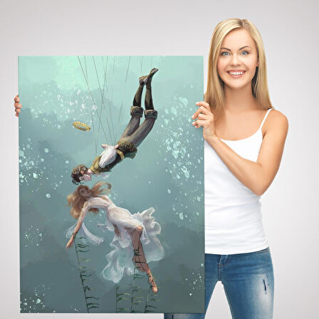 Kötü Kral Jude & Cardan, Denizler Altındaki Aşıklar Kanvas Tablo-5287