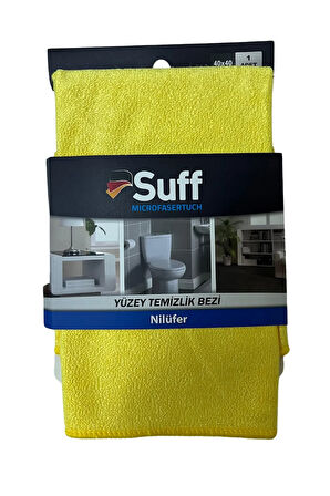 Nilüfer Mikrofiber Yüzey Temizlik Bezi 40 x 40 cm, Sarı