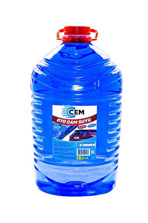 CEM CAR CARE Kışlık Set (Cam Suyu 5 Lt Antifrizli -20 Derece +Mavi Antifriz 3 Lt -37 Derec