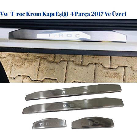 Vw  T-roc Krom Kapı Eşiği  4 Parça 2017 Ve Üzeri P.Çelik