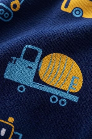 Erkek Çocuk Pamuklu Desenli Pijama Takım TKM1019