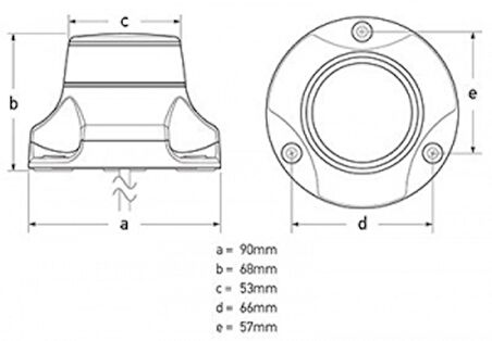 Hella Marine çıpa feneri Beyaz 12/24V IP67