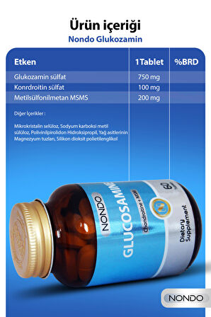 Nondo Glukozamin 60 Tablet
