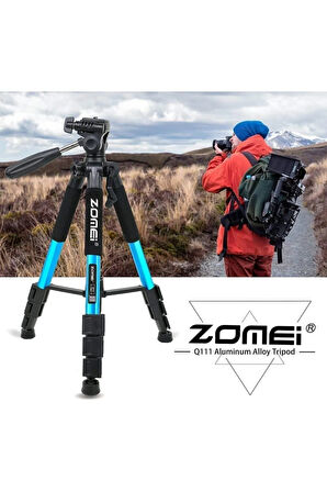 Q111 Profesyonel Alüminyum Tripod-5 Kg Taşıma Kapasiteli