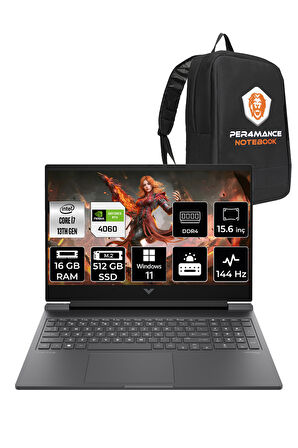 HP Victus 15 i7-13620H 16GB RAM 512GB SSD RTX4060/8GB 144Hz 15.6'' FHD W11H Gaming Laptop & PER4