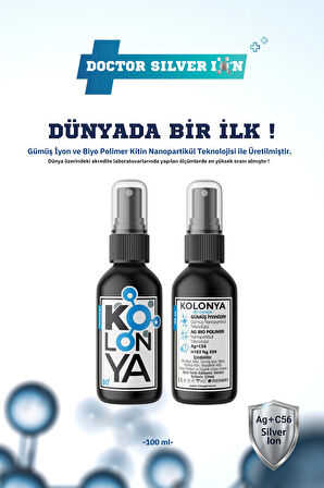Gümüş İyonlu Dezenfektan Kolonya 100 ml