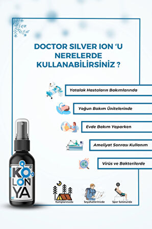 Gümüş İyonlu Dezenfektan Kolonya 100 ml