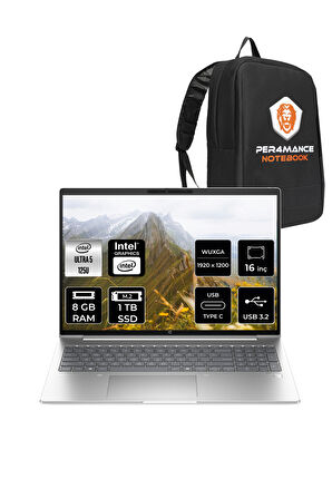 HP ProBook 460 G11 İntel Core Ultra 5 125U 8GB 1TB SSD 16'' WUXGA FDOS 9Y7S7ET & PER4 ÇANTA