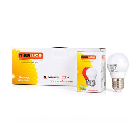 10 ADET 1W E27 BEYAZ YUVARLAK GECE LAMBASI LED AMPUL (5297)