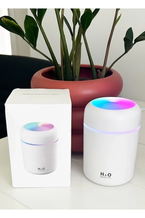 H2O LED Işıklı Mini Oda Hava Nemlendirici (5297)