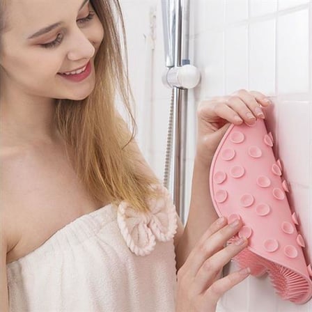 Çok Amaçlı Esnek Yumuşak Banyo El Ayak Vücut Plastik Duş Matı Plastik Banyo Matı (5297)