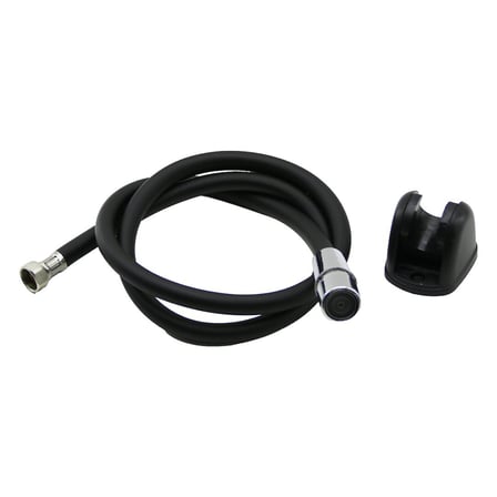 SİYAH PLASTİK PERLATÖRLÜ TAHARATMATİK HORTUM  120CM (5297)