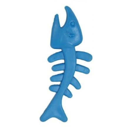 Go İthalat Balık İskeleti Şekilli Plastik Kedi Oyuncağı Çok Renkli Diş Kaşıma