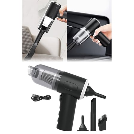 3İN1 ÇEKME - ÜFLEME OTO-ARAÇ - EV EL TİPİ SÜPÜRGE USB ŞARJLI MİNİ - TAŞINABİLİRİ HS-22 (5297)