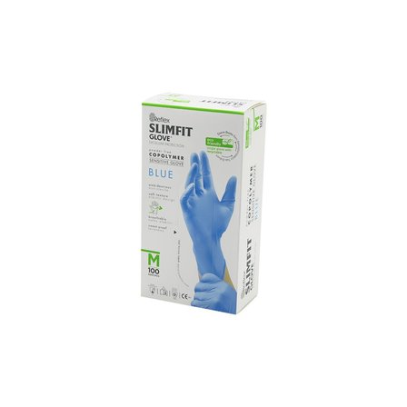 REFLEX SLİMFİT GLOVE KOD-026 M MAVİ PUDRASIZ MUAYENE ELDİVEN 100LÜ (5297)