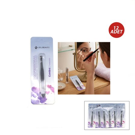 12 ADET SİYAH CIMBIZ (5297)