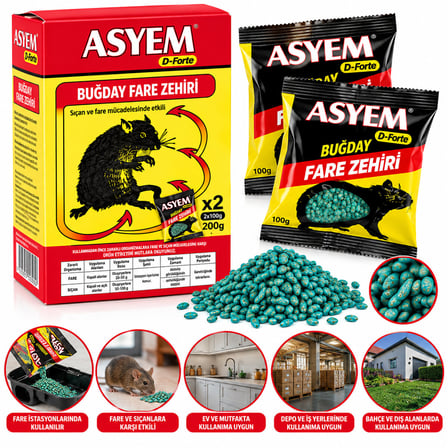 BUĞDAY FARE YEMİ ZEHİRİ 2X100=200GR (5297)