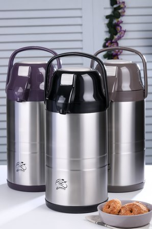 CKR-2008 3.5LT  POMPALI ÇELİK TERMOS (5297)