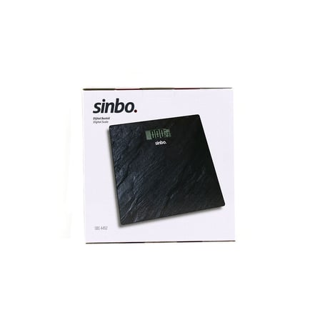 DİJİTAL - PİLLİ  CAM BANYO BASKÜLÜ  LCD EKRAN - SICAKLIK GÖSTERGELİ   180KG/50GR   26X26CM  SİNBO SB