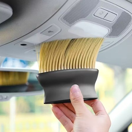 Yumuşak Kıllı ve Ergonomik Saplı Araç İçi Detaylı Toz Temizleme Fırçası (5297)
