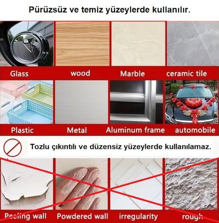 60 Parça Kolay Açılır Güçlü Çift Taraflı Bant 18mm*50mm (5297)