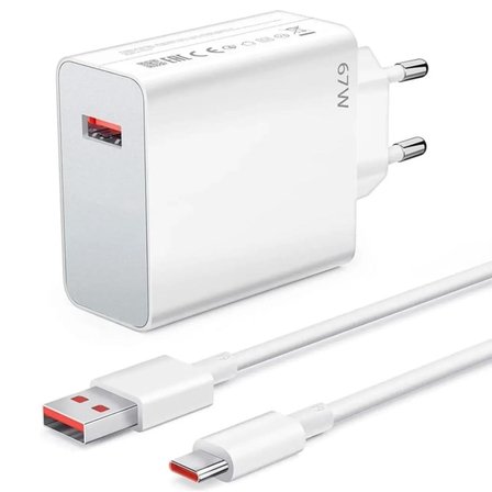 67W Hızlı Şarj Adaptörü USB to Type-C – PD Destekli, Akıllı Hızlı Şarj Başlığı, Güvenli Güç Adaptörü