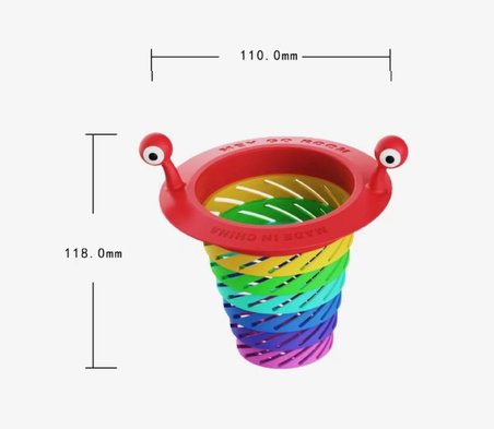 Renkli 6 Kademeli Lavabo Süzgeci (5297)