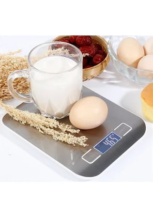 Go İthalat Crown Mutfak Tartısı 5 kg 1 gr Hassas Dijital Paslanmaz Çelik Gümüş