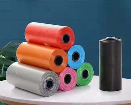 Köpek Dışkı Poşeti 4lü Düz Renk Set (5297)