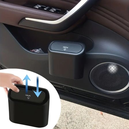Araç İçi Takılarak Sabitlenebilen Mini Kapaklı Çöp Kovası (5297)