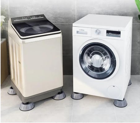Çamaşır Makinesi Titreşim Engelleyici Stoper GRİ 4 lü Set (5297)