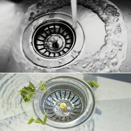 Paslanmaz Çelik Mutfak Evye Lavabo Süzgeci Lavabo Gideri Atık Gıda Tıpası (5297)